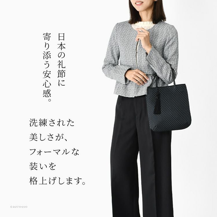 サブバッグ フォーマルトート 慶弔両用 黒 普段使い 撥水 軽量 冠婚