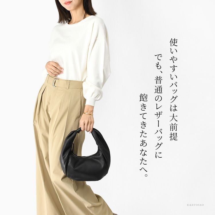 タックデザインが美しい本革のフォーマルバッグ。入学式 卒業式 お受験 結婚式にも使えるクシュっとしたフォルムの日本製レザーバッグ