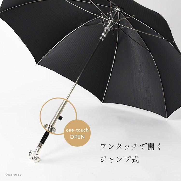 ラブラドールレトリバー 長傘 イタリア製 メンズ ジャンプ式 雨傘