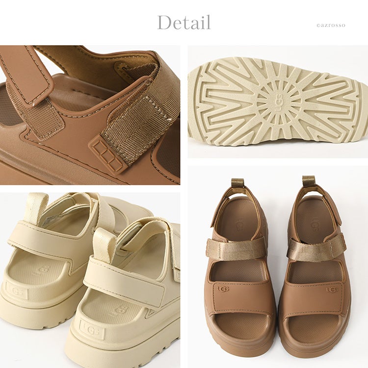UGG アグ サンダル レディース ゴールデングロウ 厚底 軽量 白