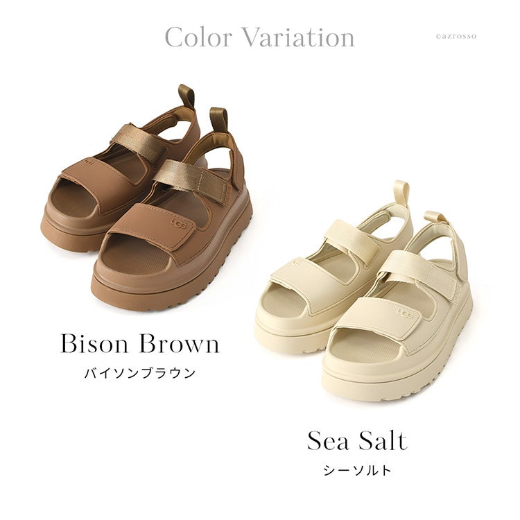 UGG アグ サンダル レディース ゴールデングロウ 厚底 軽量 白