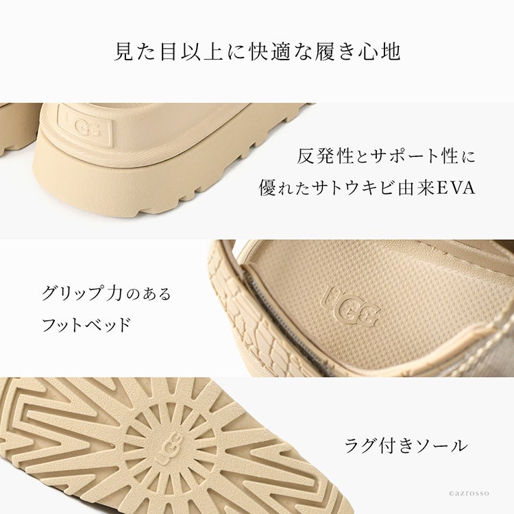 UGG ゴールデングロウ サンダル アグ レディース 厚底 軽量 EVA