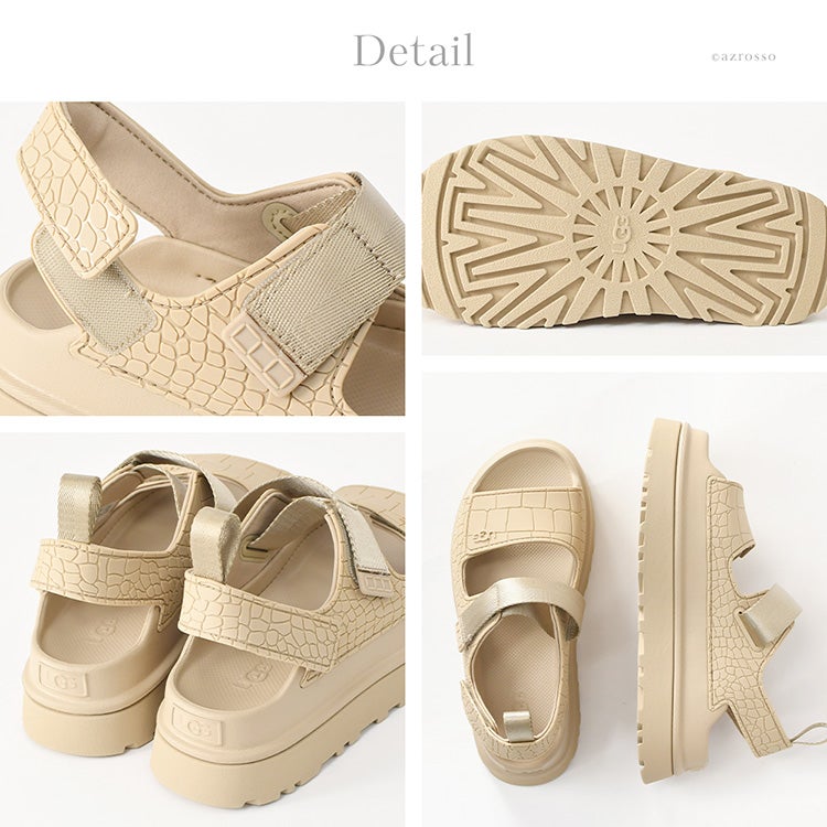 UGG ゴールデングロウ サンダル アグ レディース 厚底 軽量 EVA