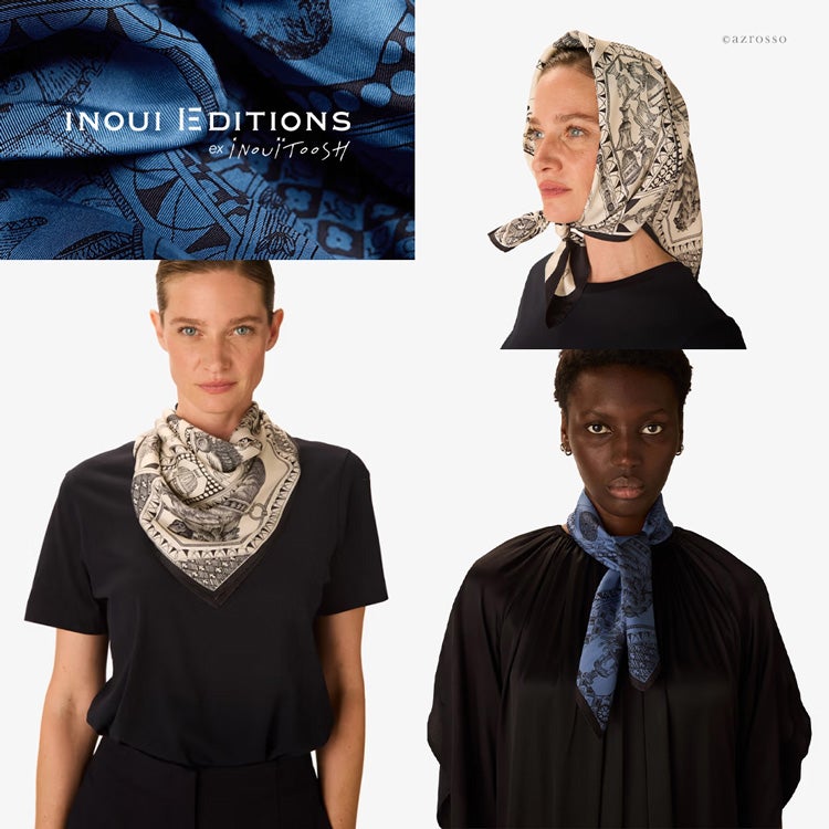 INOUI EDITIONS イヌイエディションズ シルクスカーフ 美術館 シルク