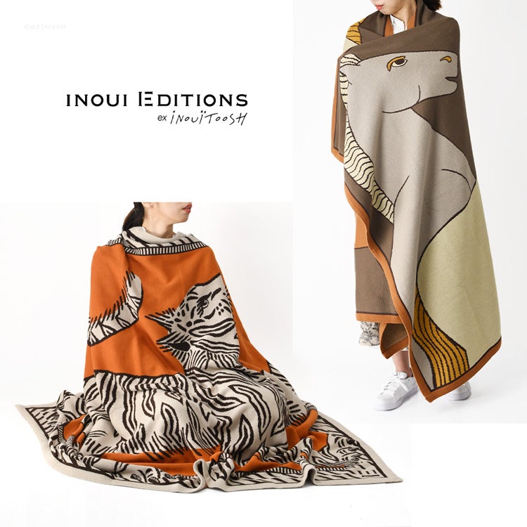 INOUI EDITIONS イヌイエディションズ ブランケット コットン 100