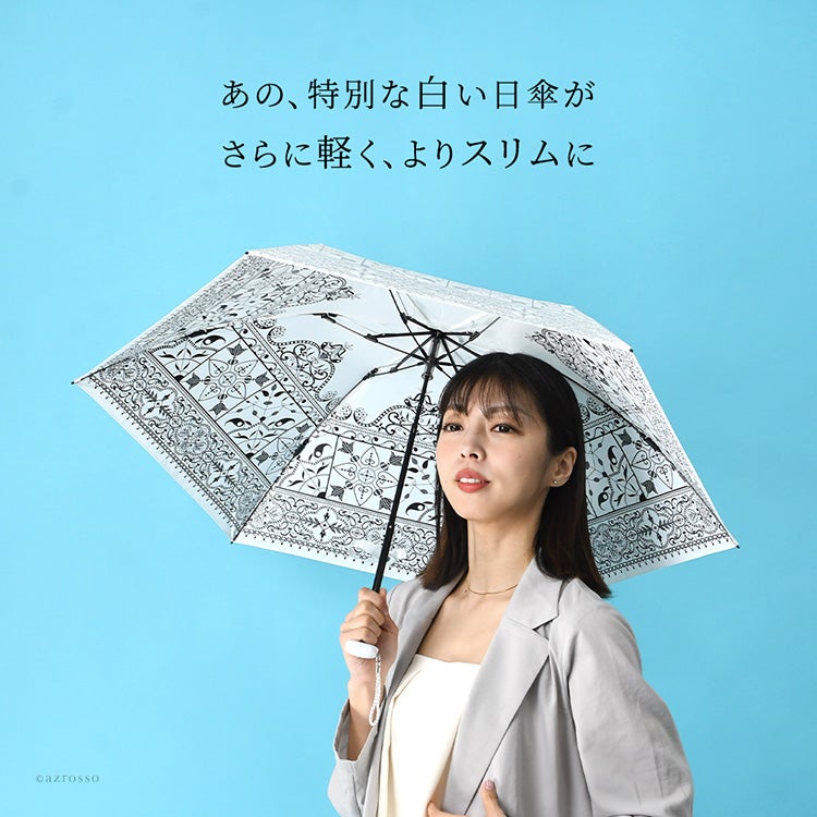 日本製 日傘 折りたたみ 薄型 晴雨兼用 軽量 涼しい 遮熱 プレミアム