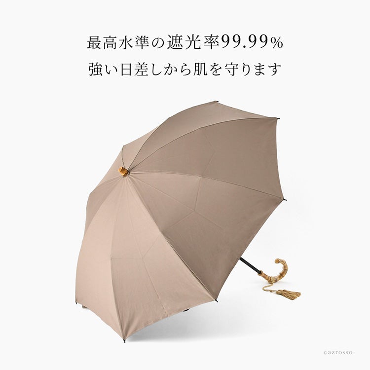 WAKAO ワカオ 高級日傘 折りたたみ 日本製 綿100％ 晴雨兼用 遮光 遮熱