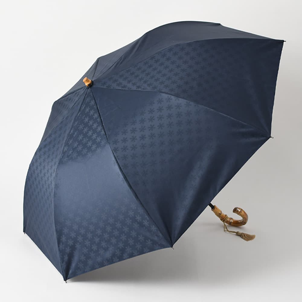 ネイビー｜こがのかさ｜古河最後の洋傘工房が仕立てる日本製・完全遮光の晴雨兼用日傘