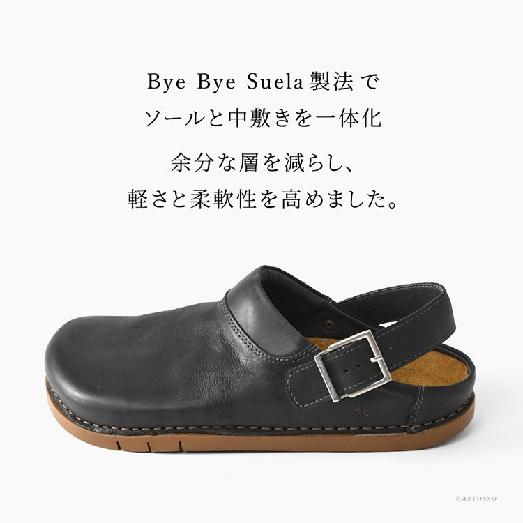 スペイン製 クロッグサンダル サボサンダル メンズ 本革 歩きやすい