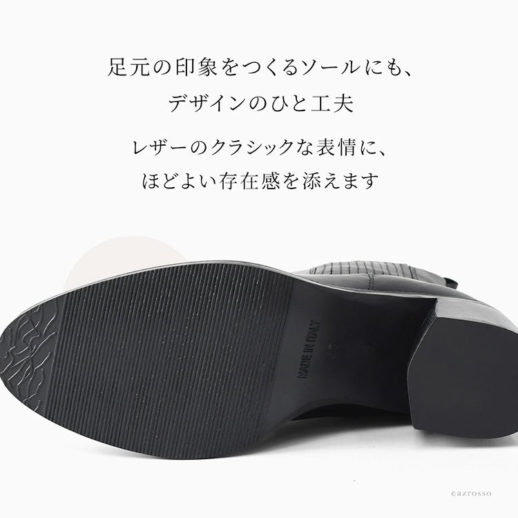 本革 サイドゴア ショートブーツ レディース イタリア製 履きやすい